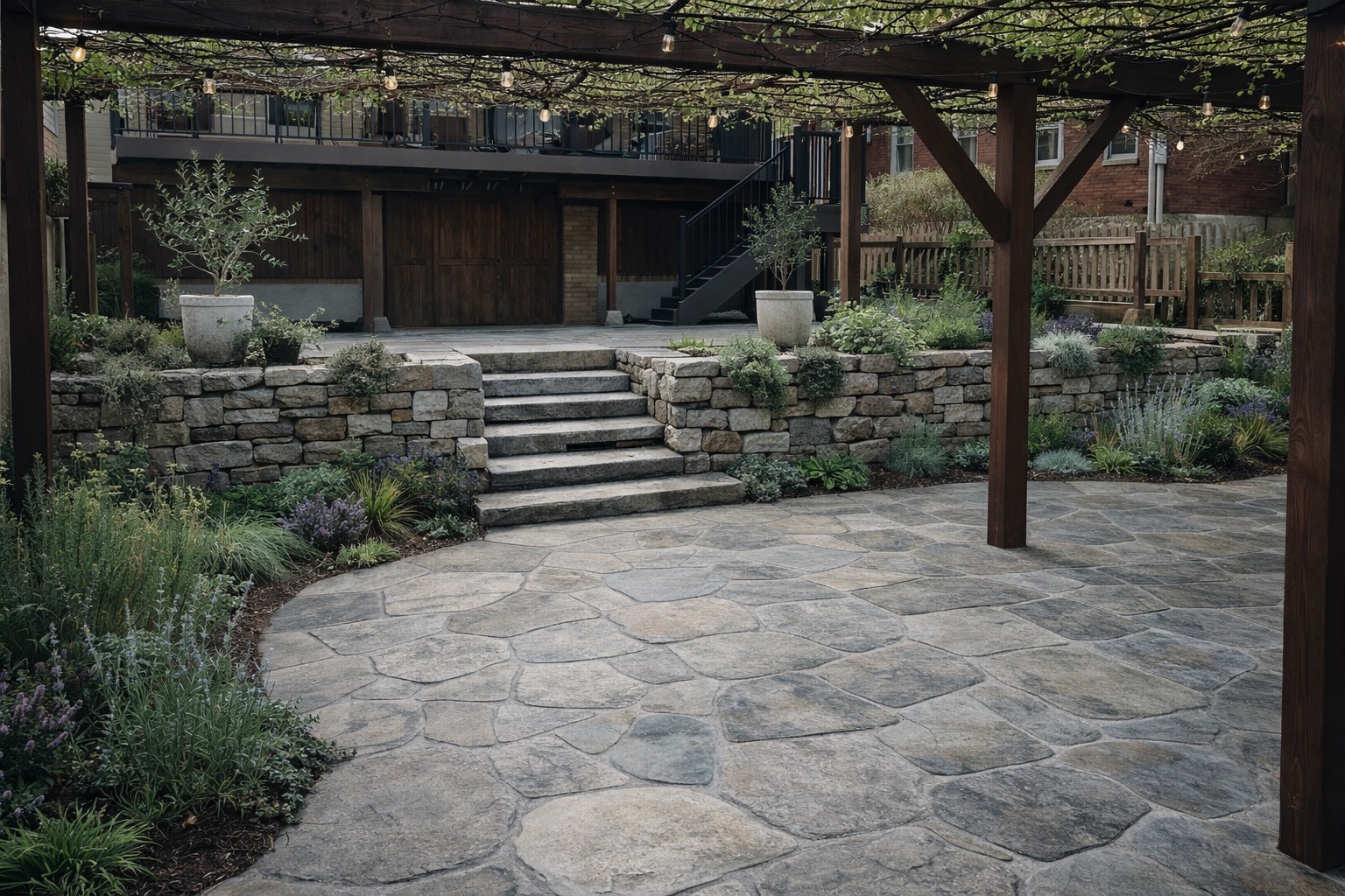 Custom patio by Kelley Construction in Pittsburgh