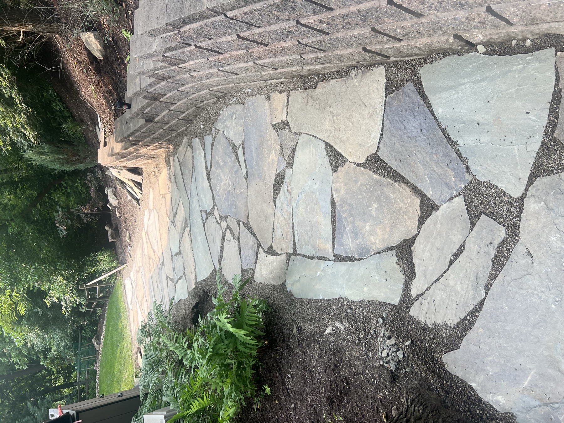 Custom stone walkway in Greater Pittsburgh